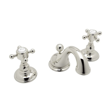 Italian Bath Viaggio Widespread Lavatory Faucet - Polished Nickel